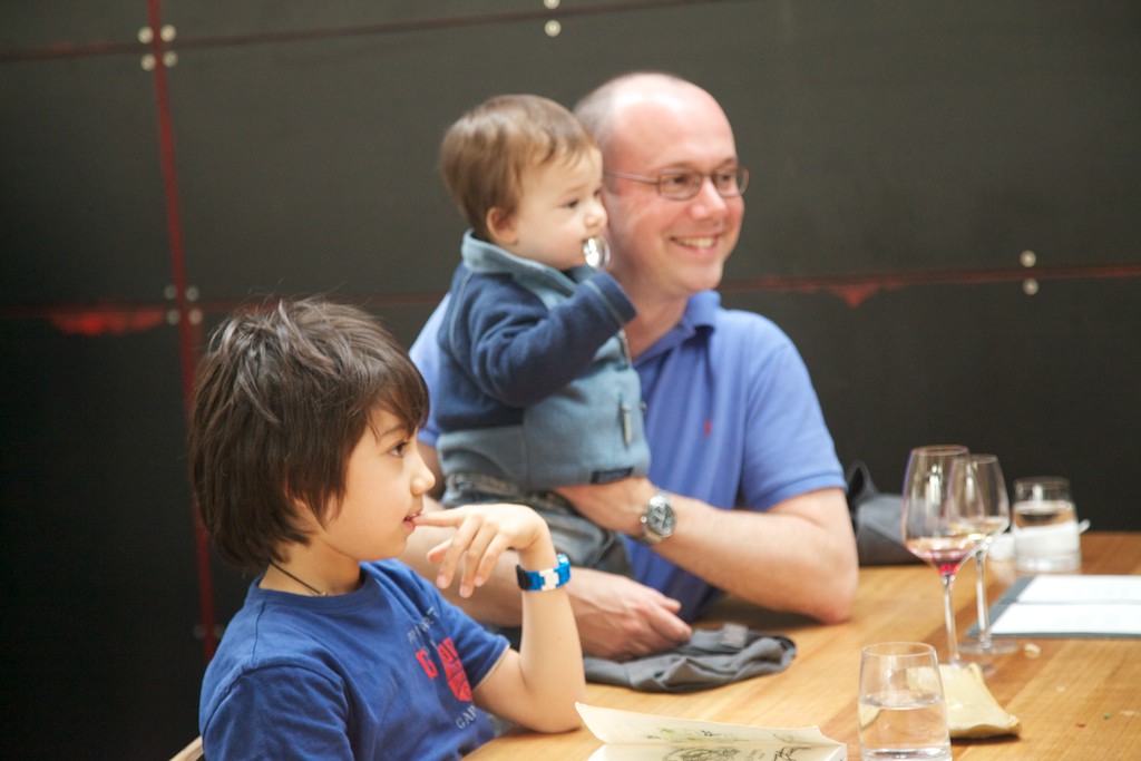 Youth recruiting drive - Charles Harper with sons Will and Archie @ Garagistes