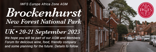 IWFS Europe Africa Zone - Brockenhurst, New Forest National Park. EAZ AGM. 20-21 September 2023. We hope you will be part of our AGM and Members Forum for delicious wine, food, friendly company and some planning for the future. Details to follow.