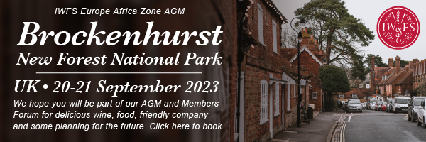 IWFS Europe Africa Zone - Brockenhurst, New Forest National Park. EAZ AGM. 20-21 September 2023. We hope you will be part of our AGM and Members Forum for delicious wine, food, friendly company and some planning for the future. Click here to book.