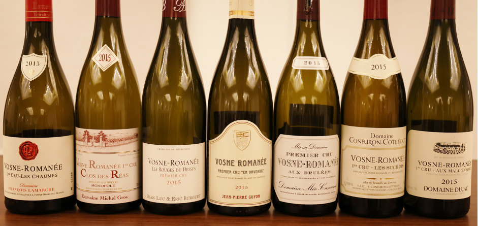 7 Premiers Crus Burgundies of Vosne-Romanée