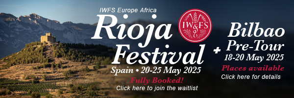 IWFS Europe Africa - Rioja Festival, Spain, 20-25 May 2025. Plus Bilbao Pre-Tour, 18-20 May 2025. Festival fully booked - click here to join the waitlist. Bilbao pre-tour places available - click here for details.