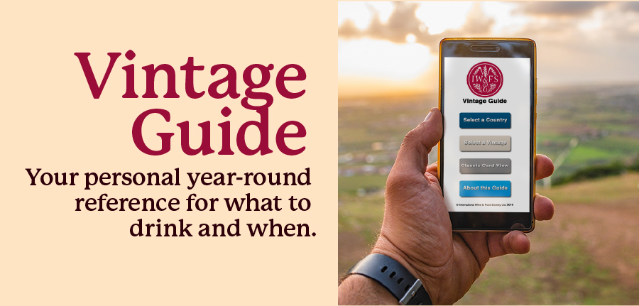 Vintage Guide - Your personal year-round reference for what to drink and when.